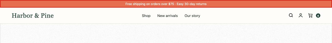 All page content should be contained by landmarks: the outlined element on /